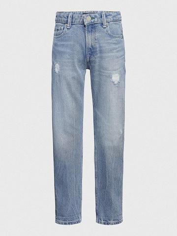 Fiú Tommy Hilfiger Straight Farmer Nadrág Kék | HU 2133VRW
